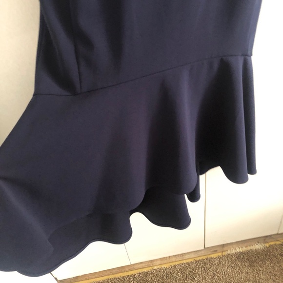 NWT Calvin Klein Navy Blue flare Maxi prom or wedding dress. - Picture 10 of 11